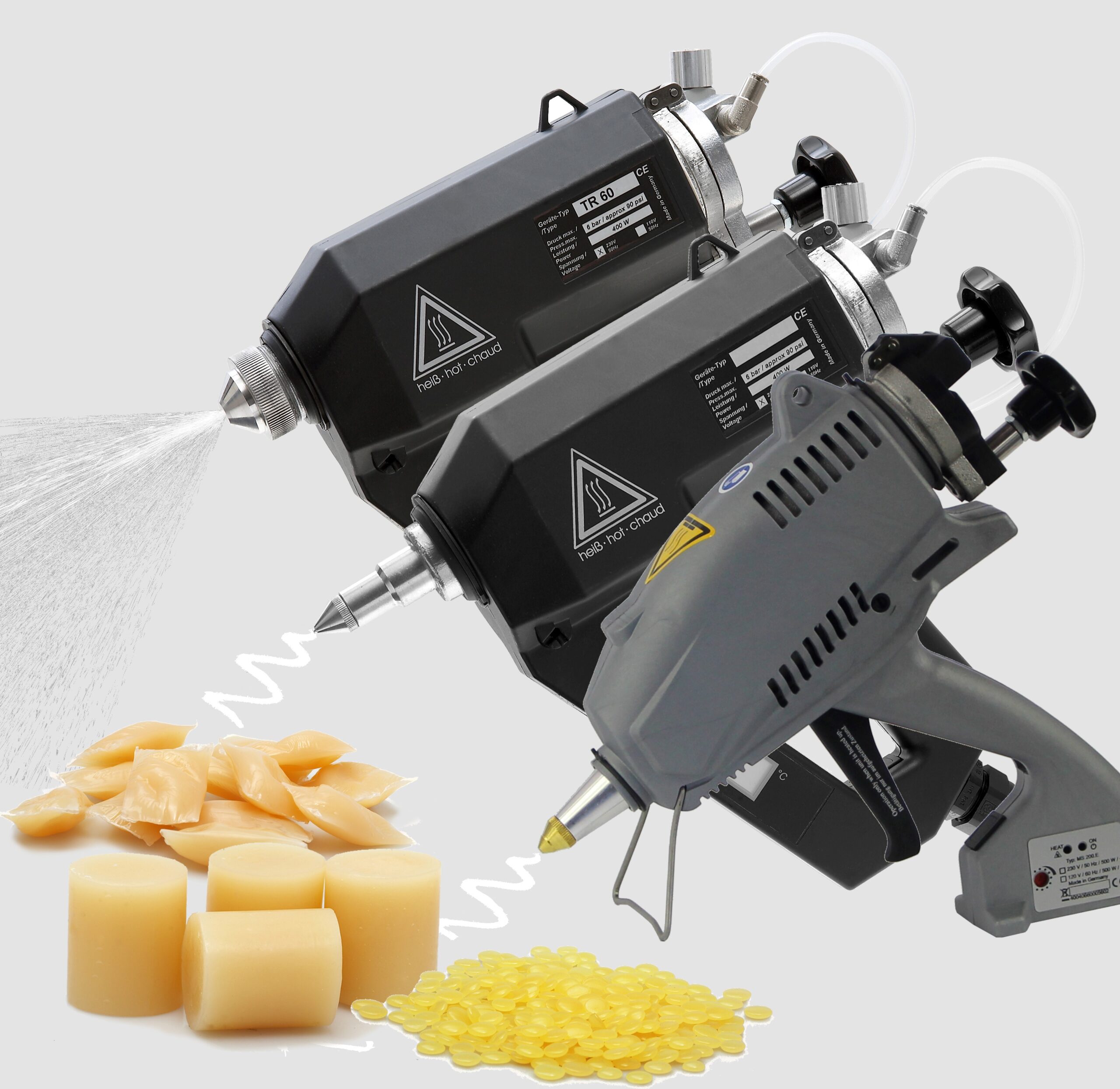 Pistola para adhesivos Hot-Melt MS 200 LCD con pantalla y control de temperatura preciso - Imagen 4