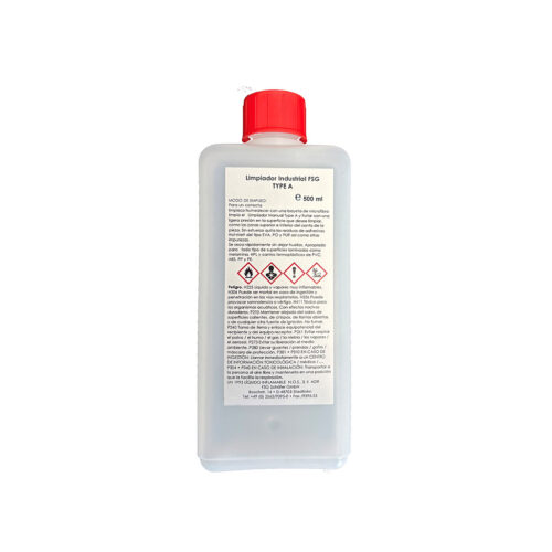 Limpiador Manual en liquido TYPE A para limpieza de restos de adhesivos en superficies de melaminas y cantos