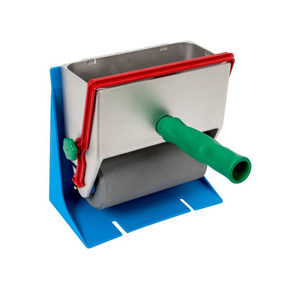 Rodillo medio duro goma espuma gris MG para colas blancas ancho 150 mm